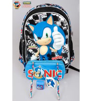 LİSANSLI SONIC OKUL ÇANTASI , KALEM ÇANTASI,MİNİ KIRTASİYE SETİ KURŞUN KALEM,SİLGİ VE KALEMTRAŞ