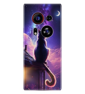 Phantom X2 Pro Kılıf Boutique Baskılı Resimli Damdaki Kedi Pcode -091