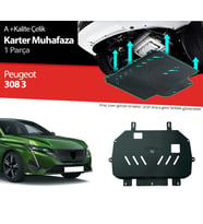 Peugeot 308 Çelik Karter Muhafaza Koruma 2021 2022 2023 2024