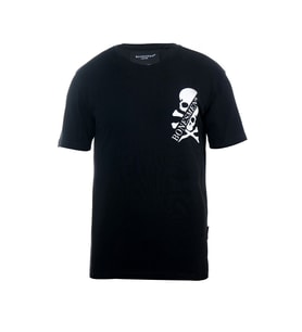 Bonesmen Yuvarlak Yaka T-shirt DOUBLE SKULL (Siyah)