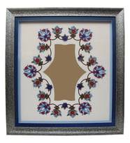 e38 EL İŞÇİLİĞİ ÇİNİ MOTİFLİ ŞİŞ DANTEL TABLO 100*91 cm - 4541