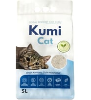 Eko-Premium Saf Dokunuş Kokusuz Naturel Kedi Kumu, Alerji Dostu Güçlü Topaklanan Bentonit (%99.5 Tozsuz), 5 L