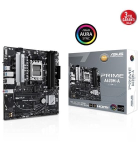 ASUS PRIME A620M-A-CSM DDR5 HDMI-DP PCIE 4.0 AM5 MATX KURUMSAL ANAKART