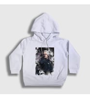 Presmono Unisex Çocuk Beyaz Geralt Of Rivia Dizi Witcher Kapüşonlu Sweatshirt 321119tt (Beyaz)