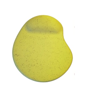 Oval Sarı Kum Desen Bilek Destekli Kaymaz Taban Bilgisayar Notebook Mouse Pad - Bileklikli Mausa Pad