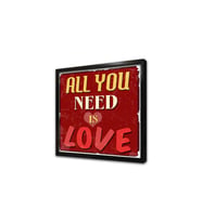 All You Need Is Love Çerçeveli Mdf Tablo