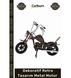Özel Üretim Dekoratif Retro Tasarım Koleksiyonluk Masaüstü Ofis Aksesuar Dayanıklı Model Metal Motor