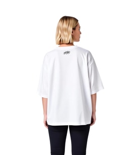 Kadın Oversize Yoga Baskılı Kısa Kollu Tişört %100 Pamuk Rahat Kesim Günlük Spor Giyim Modern Şık