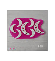 YY0047 Yedili Hilal Ay Silikon Kalıp