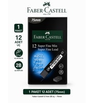 12 Adet Uç 0,7 Min 2b 75 MM 1 Paket Faber-Castell