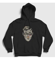 Presmono Unisex Beyaz Rain In July Müzik Neck Deep Kapüşonlu Sweatshirt 481949tt (Siyah)