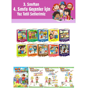 3.Sınıftan 4.Sınıfa Geçenler İçin Ata Tatilde Seti +10 lu Hikaye Seti 2