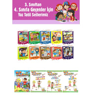 3.Sınıftan 4.Sınıfa Geçenler İçin Ata Tatilde Seti +10 lu Hikaye Seti 2