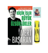 Küçük İşler Büyük Özgürlükler 9786258471175 - Butik - Mert Başaran (FOSFORLU KALEM VE NOT DEFTERLİ)