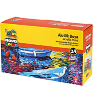 NOVA COLOR NC-2009 AKRİLİK BOYA SETİ 17ml 24 RENK