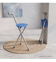 Katlanabilir Baston Sandalye - Oturaklı - 88 cm