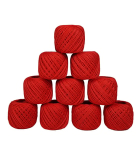 Jütburada Kırmızı Jüt İplik 5 Adet 500 Gram Hasır İp Kırnap İp Doğal İp Çuval İp