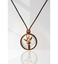 Zürafa Ahşap Kolye
