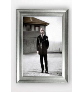 Gümüş Çerçeveli Atatürk Tablo cv882