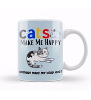 Funny Cat Lover Gifts For   Men Kids Kupa Bardak Porselen