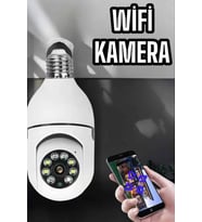 Northcity 360° Dönen Wifi Ampul Görünümlü PTZ Ev Kamerası - Akıllı Güvenlik Çözümü