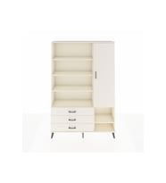 Arges Gardrop 9 Raflı 3 Çekmeceli Tek Kapaklı  132x30x195 Aytaşı-Aytaşı