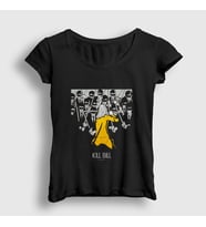 Presmono Kadın Siyah Gang Film Kill Bill T-Shirt 246399tt