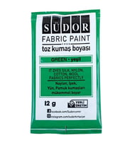 SÜDOR KB07 TOZ KUMAŞ BOYASI YEŞİL 12 GR.