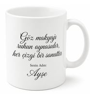 Eyeliner Çekme Ustası Kupa - Makyaj Severler İçin Özel Hediye
