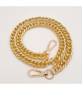Angel Çanta Aksesuar 60 cm Light Gold Renk Kancalı Çift Halkalı Çanta Zinciri
