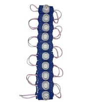 10 Adet 12 Volt 1.5 Watt Tek Lensli Turkuaz 3030 Led Modül IP65