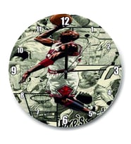 Cakatablo Çoklu Michael Jordan Görseli Duvar Saati