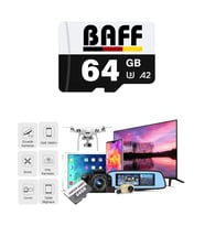 BAFF MicroSD 64GB UHS-I U3 A2 V30 Hafıza Kartı