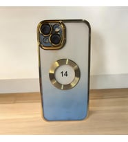 iPhone 14  magsafe özellikli klasik kaliteli silikon telefon kılıfı (Mavi)