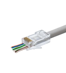 Cat5 Konnektör Ez Rj45 100Lü Paket Şeffaf HDX5044