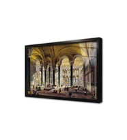 Osmanlı İmparatorluğu Zamanı Ayasofya Camii Çerçeveli Cam Tablo