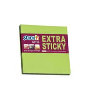 Hopax Stickn 76 x 76 Extra Yapışkanlı Neon Yeşil 90 Yaprak Yapışkanlı Not Kağıdı