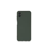 Galaxy A04 Kılıf Nano Içi Kadife Silikon - Koyu Yeşil