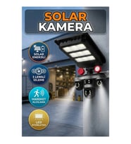 3 Lens Solar Güvenlik Kamerası – Hareket Algılama ve LED Dış Mekan Aydınlatma
