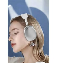 P9 Plus Kablosuz Kulak Üstü Bluetooth Kulaklık Beyaz Yüksek Ses Kaliteli
