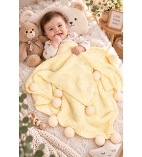 Pabteks Bebek/Çocuk Battaniyesi (Krem)