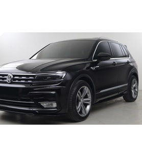 VW Tiguan Mk2 R-Line 2015-2020 Marşpiyel Altı Lip (1 Takım) (Siyah)