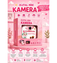 Rabbit Tasarımlı Anında Baskılı Çocuk Fotoğraf Makinesi 1080P Dijital Çocuk Kamerası