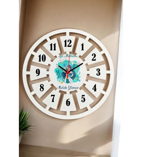 Kimya Mühendisine Hediye Duvar Saati 40cm 001 (Beyaz)