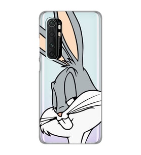 Xiaomi Mi Note 10 Lite Uyumlu Bugs Bunny Desenli Şeffaf Telefon Kılıfı