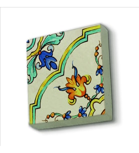 İtalyan Deseni Baskılı Doğaltaş  Magnet(KD-083)Buzdolabı Süsü