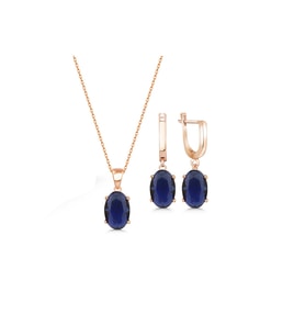 Kolye Küpe Set Modeli Gümüş