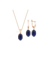 Kolye Küpe Set Modeli Gümüş