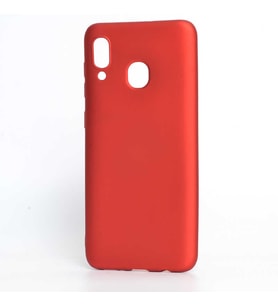 Samsung Galaxy A30 Uyumlu Kılıf Zore Premier Silikon Kapak (Kırmızı)
