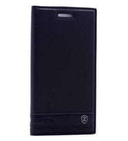 Zore Vibe S1 ile Uyumlu Elite Serisi Kapaklı Kılıf Siyah